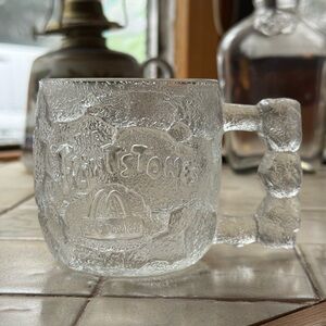 McDonald's Flintstones Frosted Glass Mug